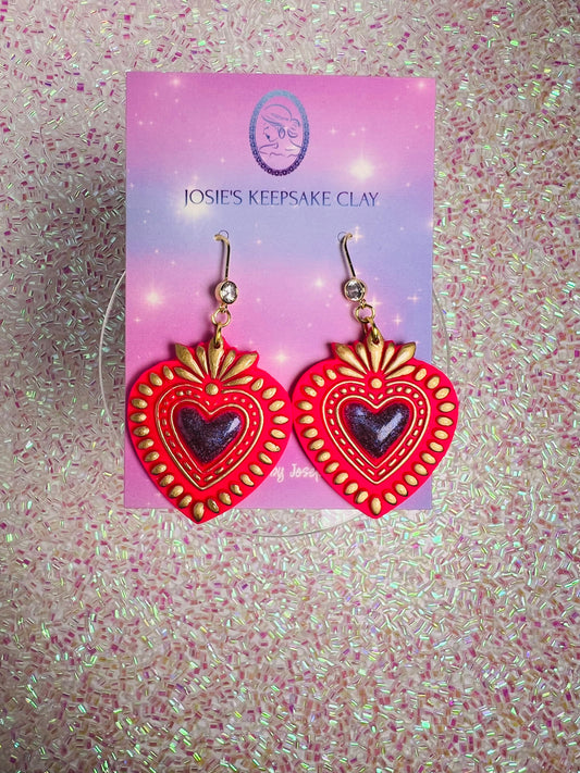 Sacred Heart earrings