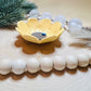 Yellow flower trinket dish