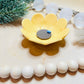 Yellow flower trinket dish